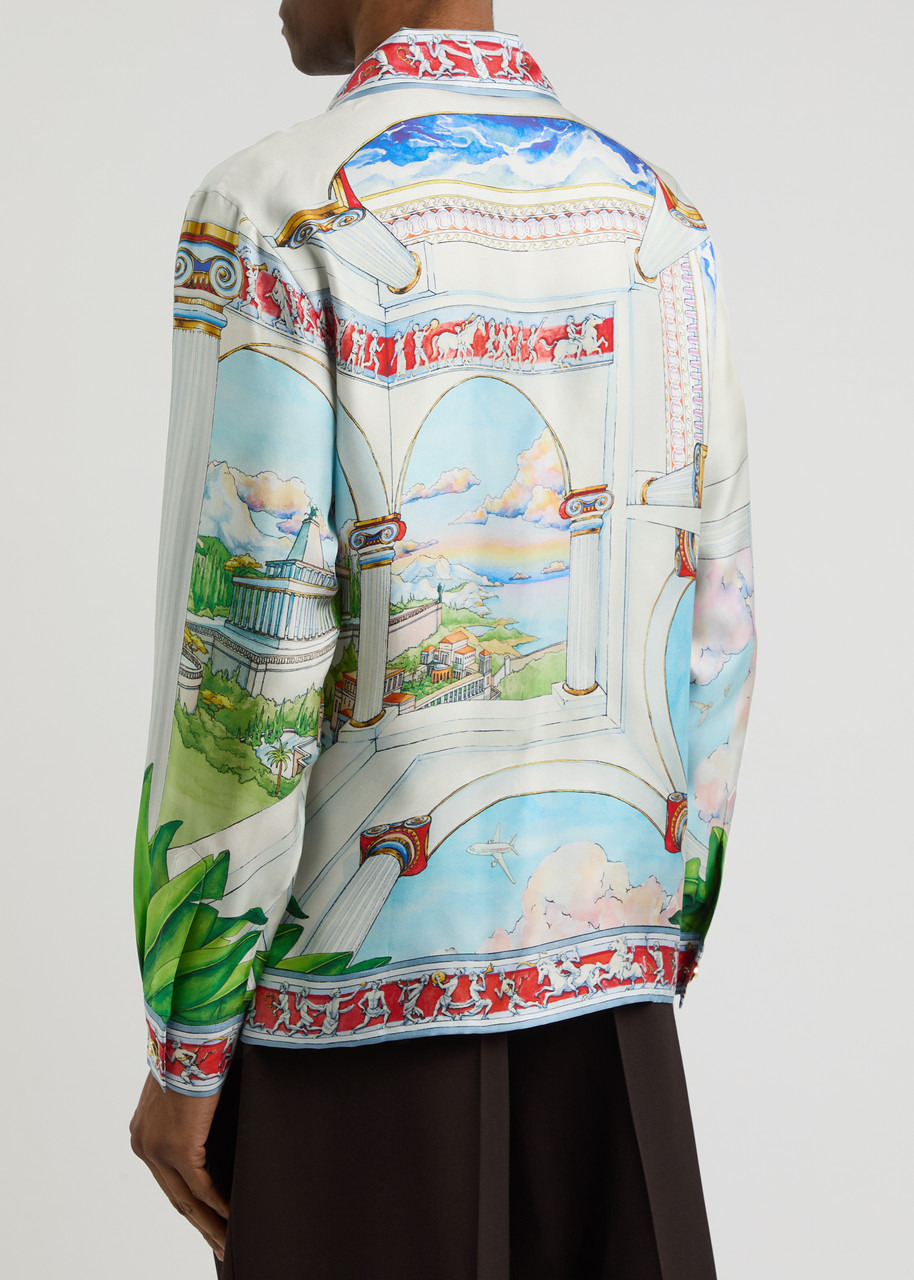 Casablanca Le Passage Printed Silk Shrt - 3