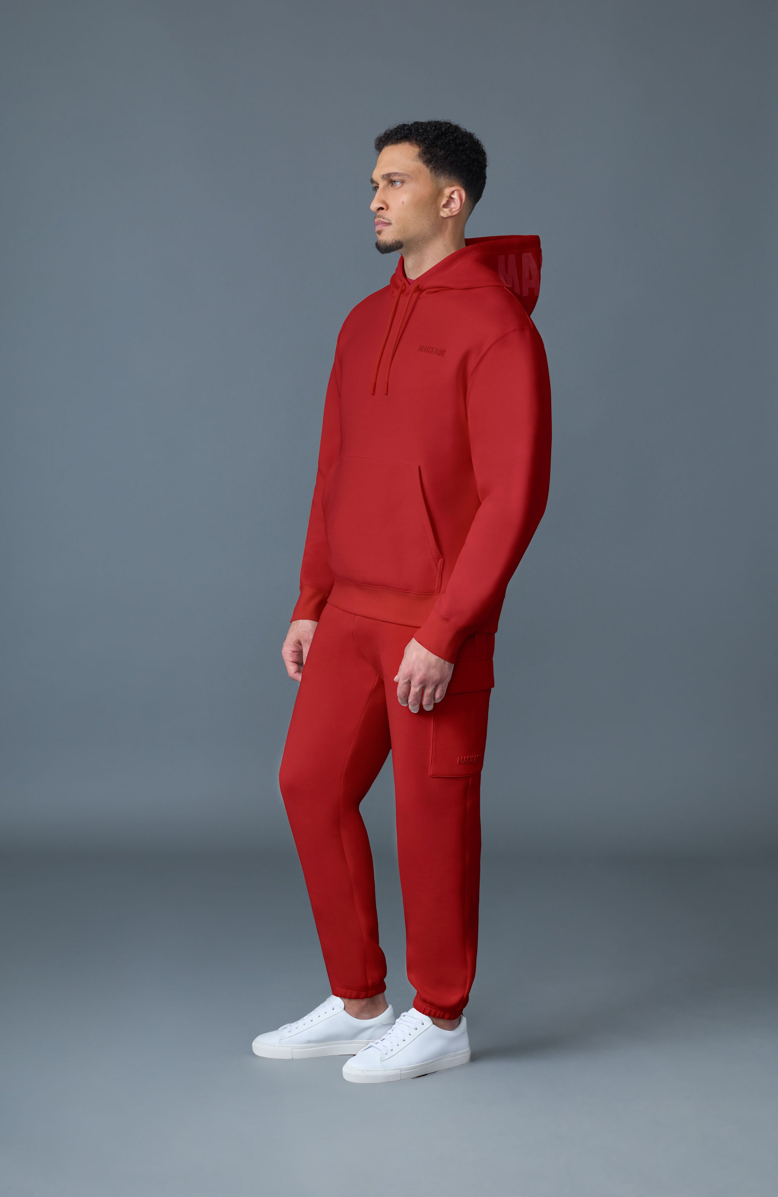 KOLTON Double-Face Jersey Logo Hoodie - 3