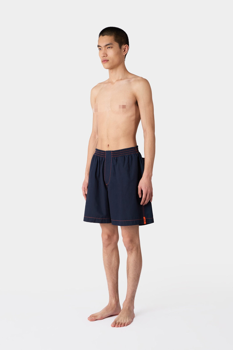 SUNNEI ELASTIC SHORT PANTS / mid washed denim outlook