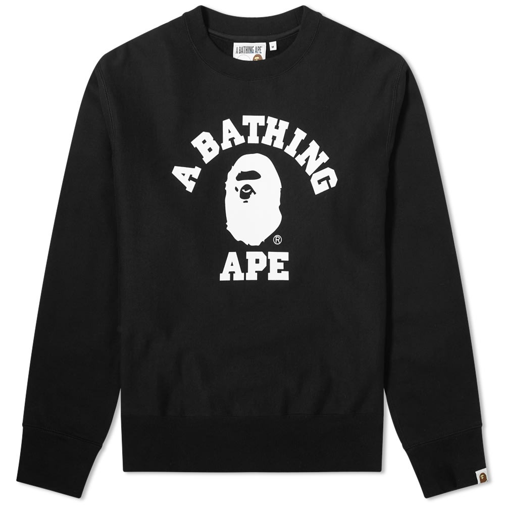 A Bathing Ape Relaxed College Crew - 1