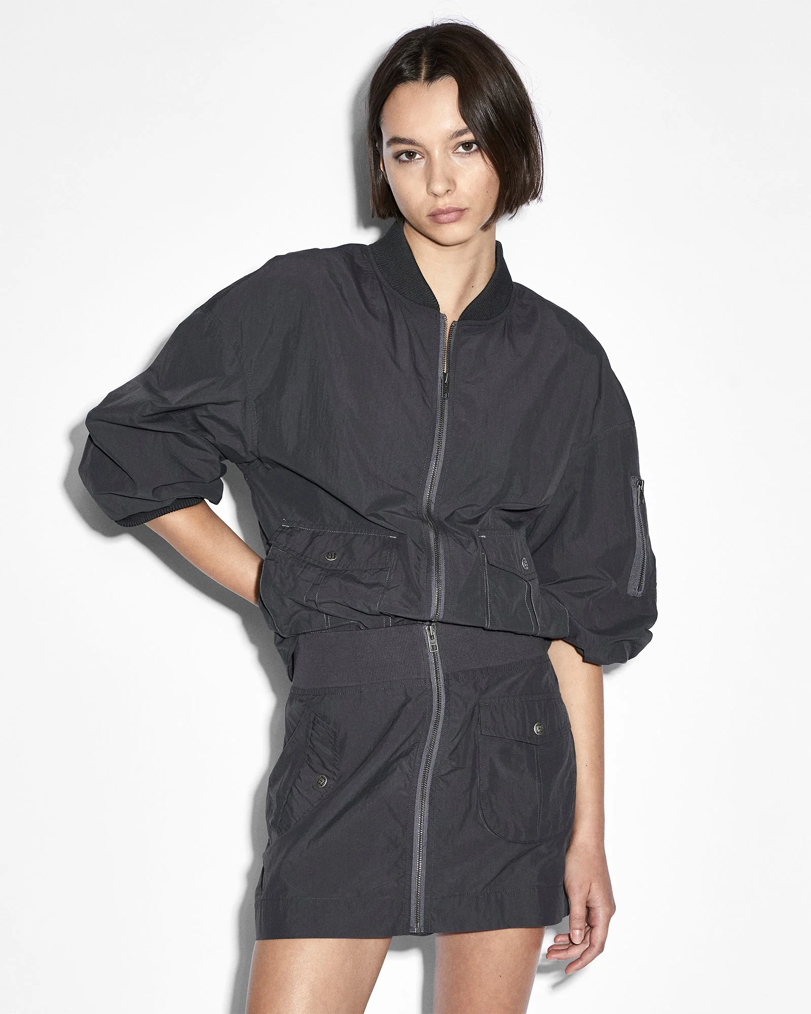 ELEMENTAL BOMBER CHARCOAL - 1