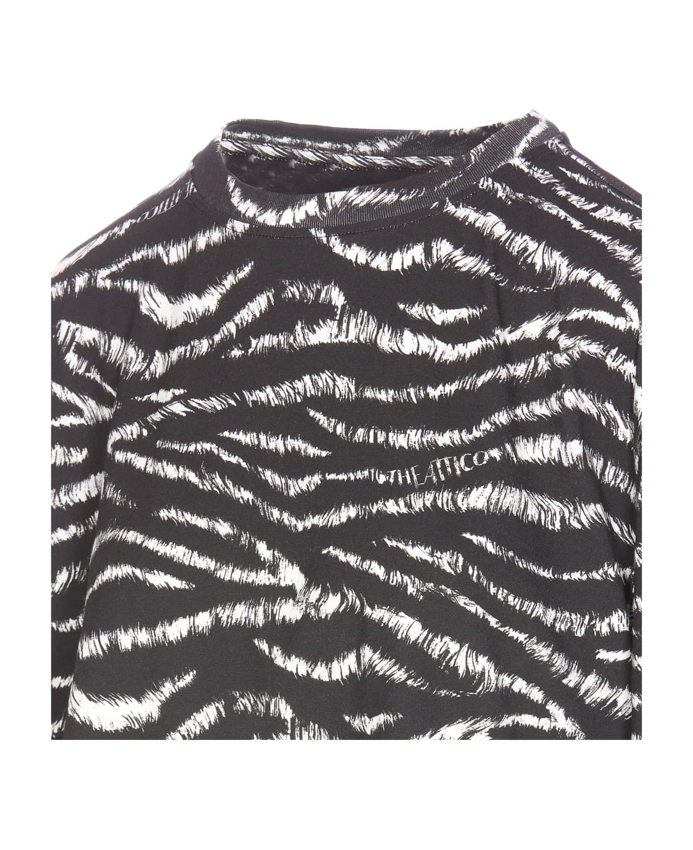 VIP【関税送料無料】希少 THE ATTICO ZEBRA PRINT T-SHIRT THE ATTICO Zebra Print T-shirt | italist | REVERSIBLE
