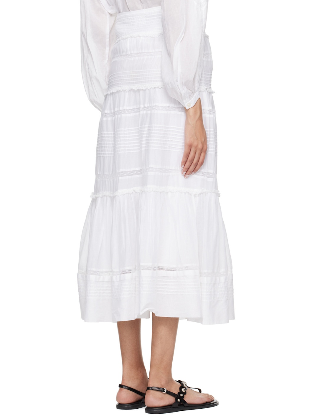 White Gihane Maxi Skirt - 3
