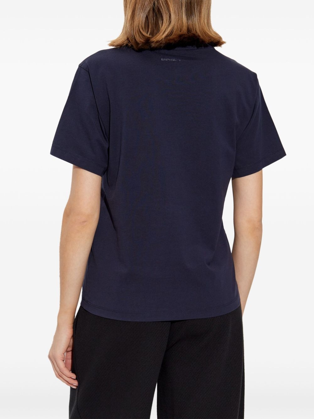 logo-embroidered T-shirt - 4