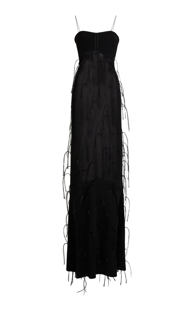 Fino Fringed Gown black - 1