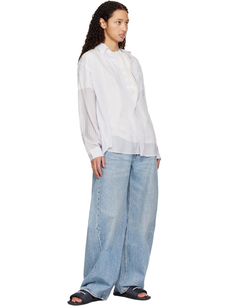 Alexander Wang Navy AW Pool Slides outlook