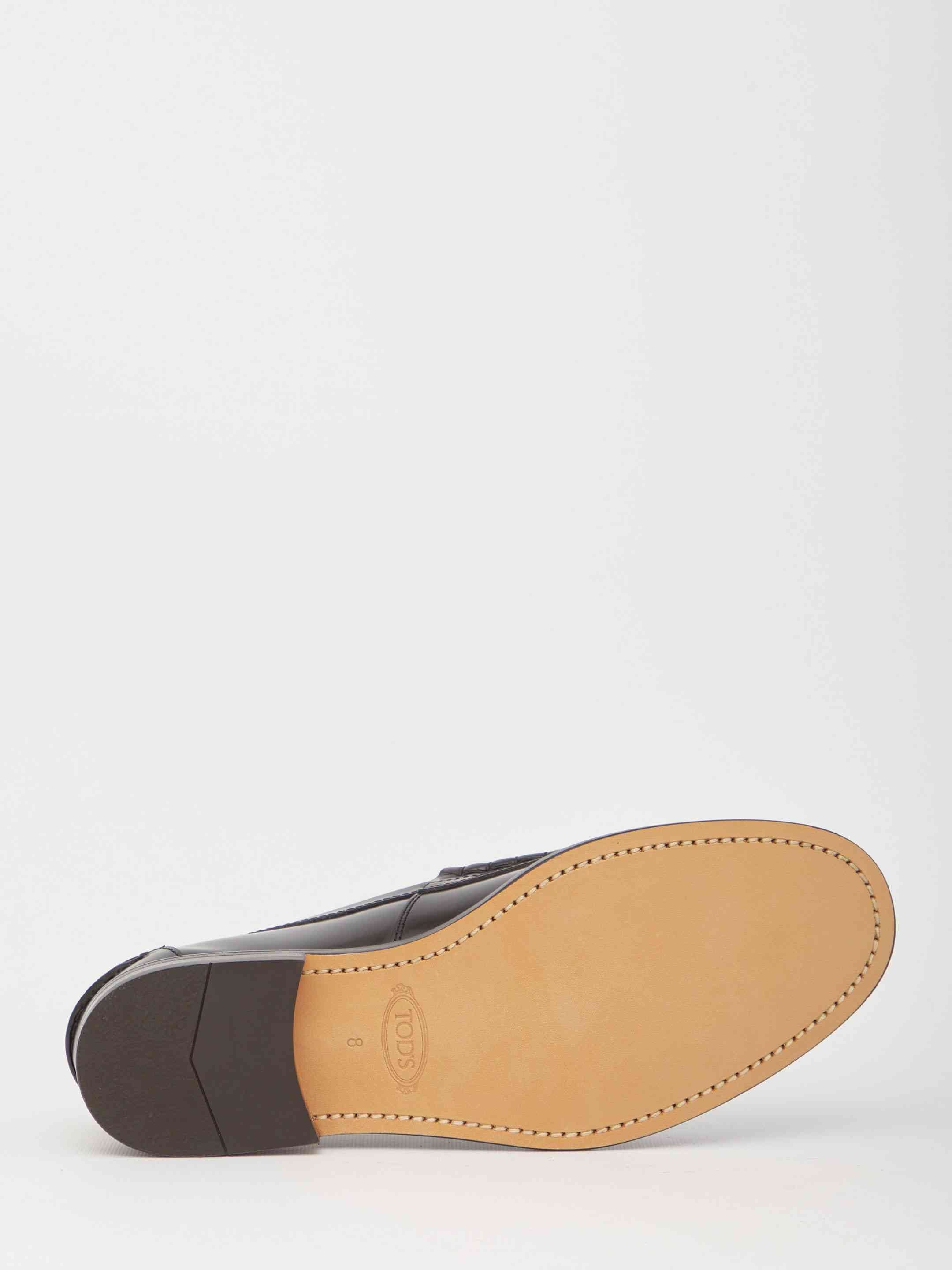 Tod's Men Black Leather Loafers - 3