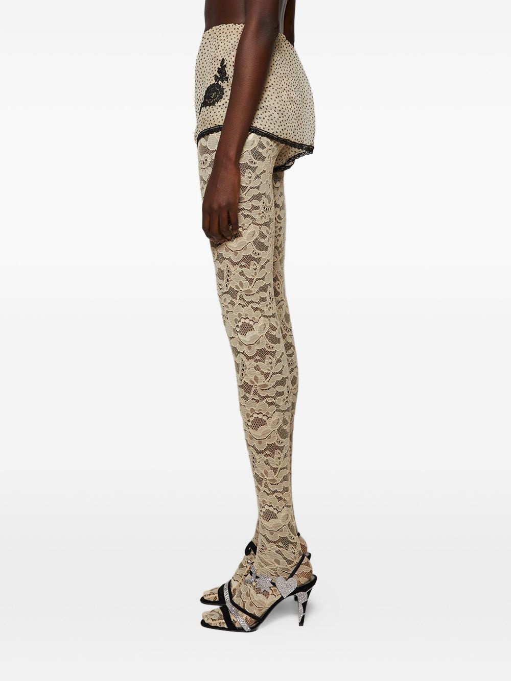 silk mini shorts - 4