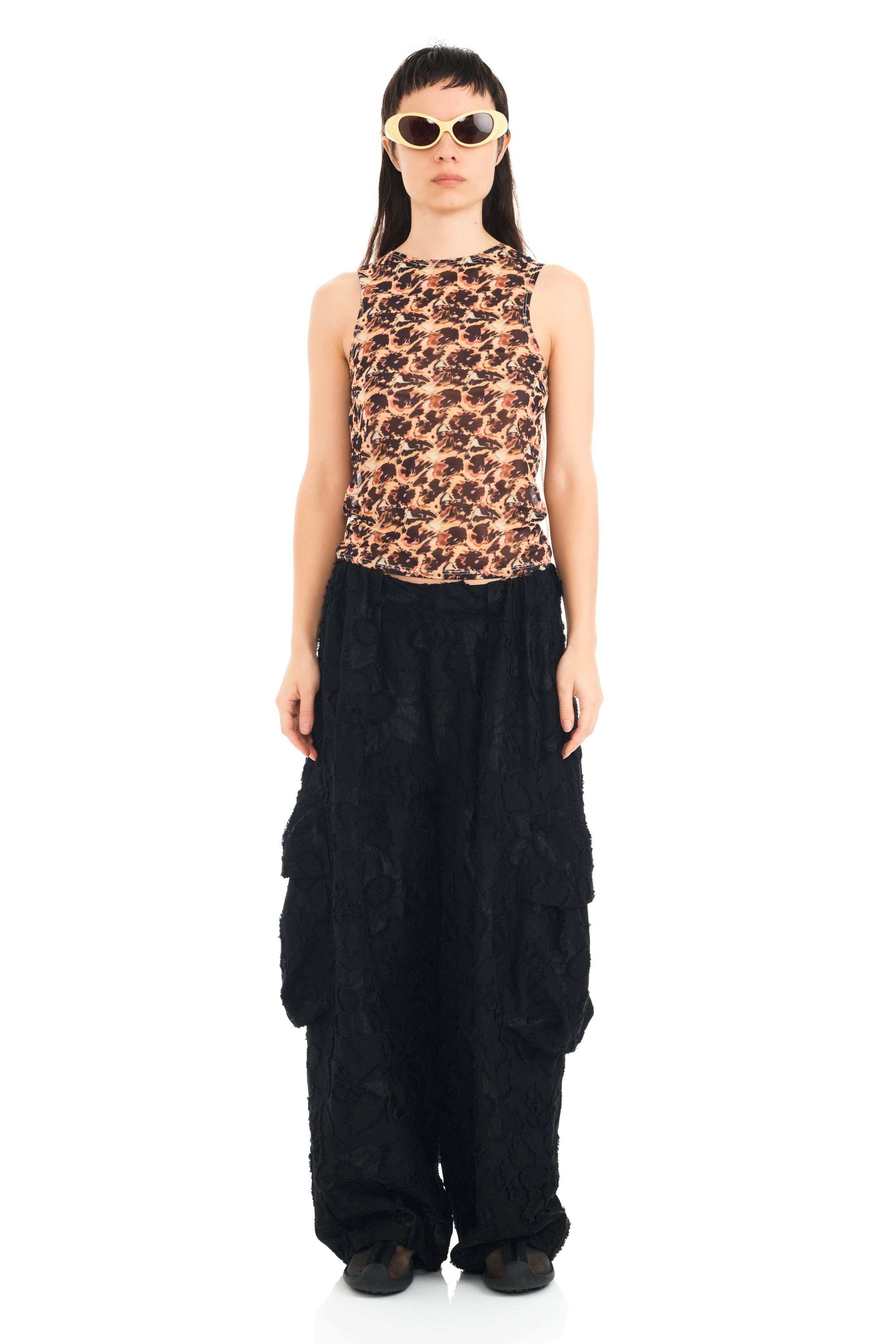 LEOPARD PEONY DACHI CARDIO TANK - 2