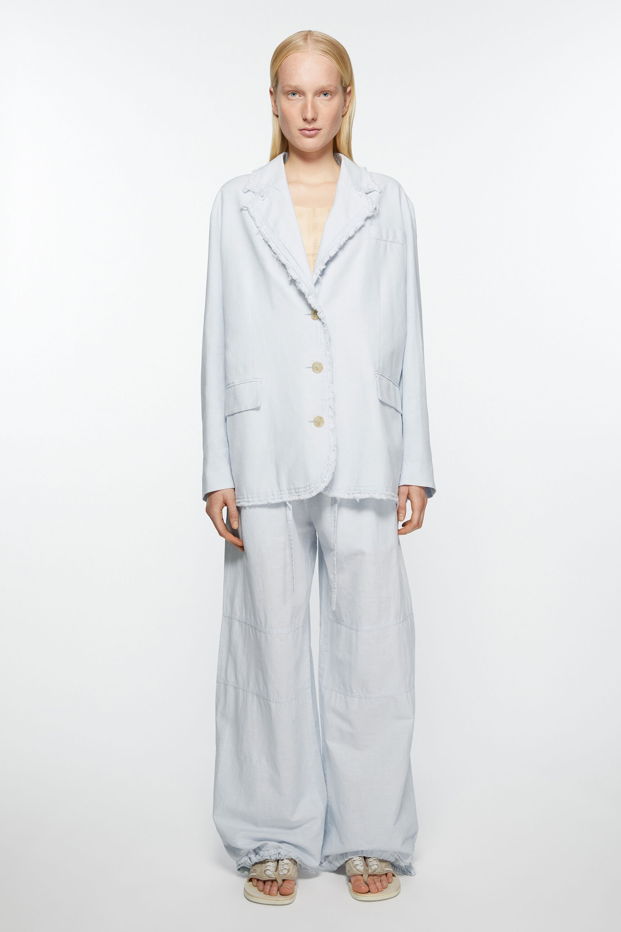 Single-breasted suit jacket - Relaxed fit - Pale blue - 2