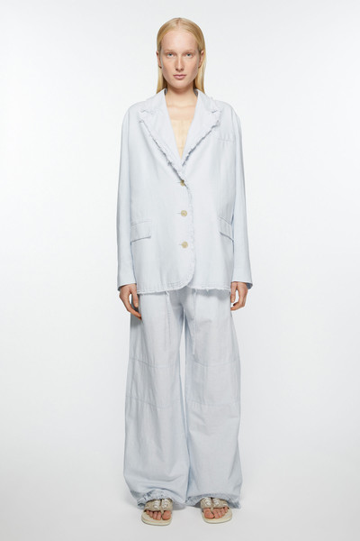 Acne Studios Single-breasted suit jacket - Relaxed fit - Pale blue outlook