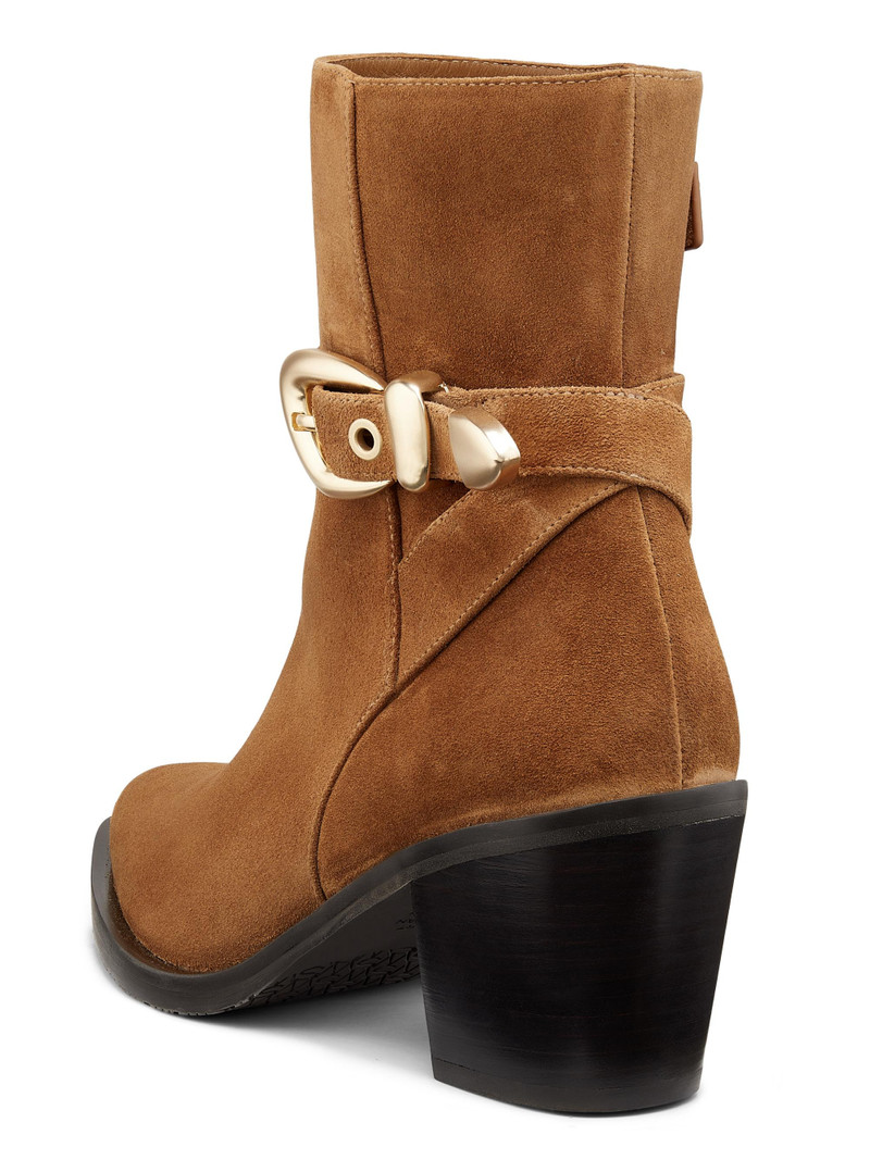 Women's Maven Suede Booties - Doe Dark Brown 3