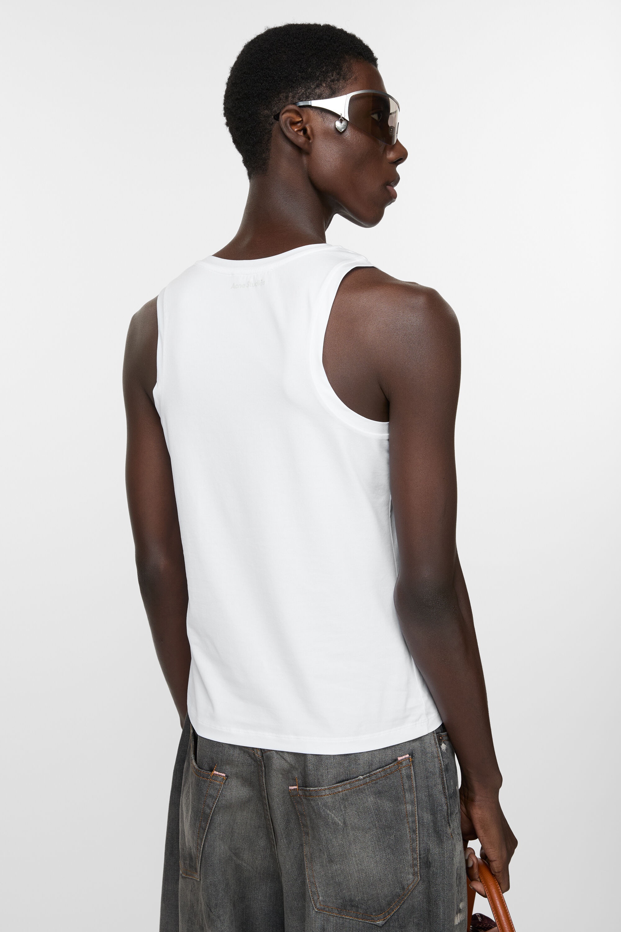 Jersey tank top - Optic White - 3