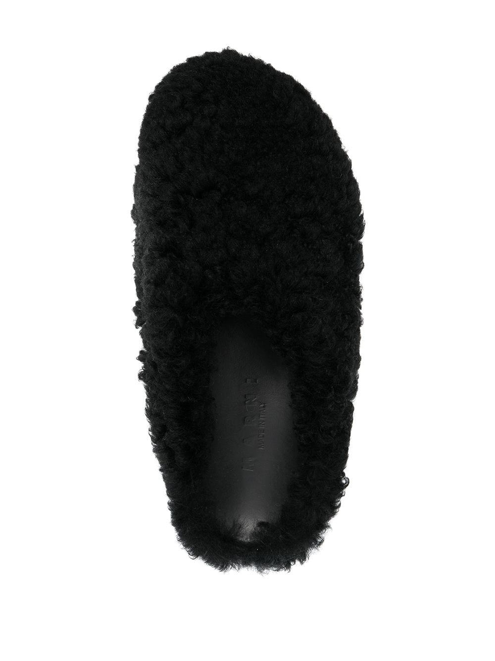 shearling slip-on mules - 4