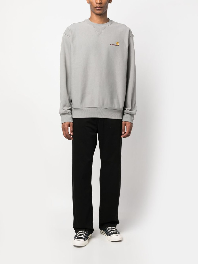 Carhartt logo-embroidered cotton sweatshirt outlook