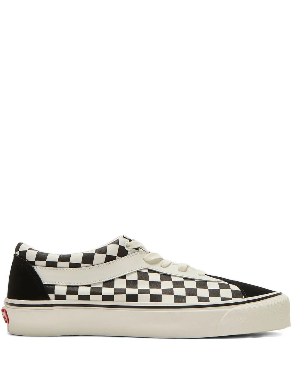 checkerboard suede sneakers - 1