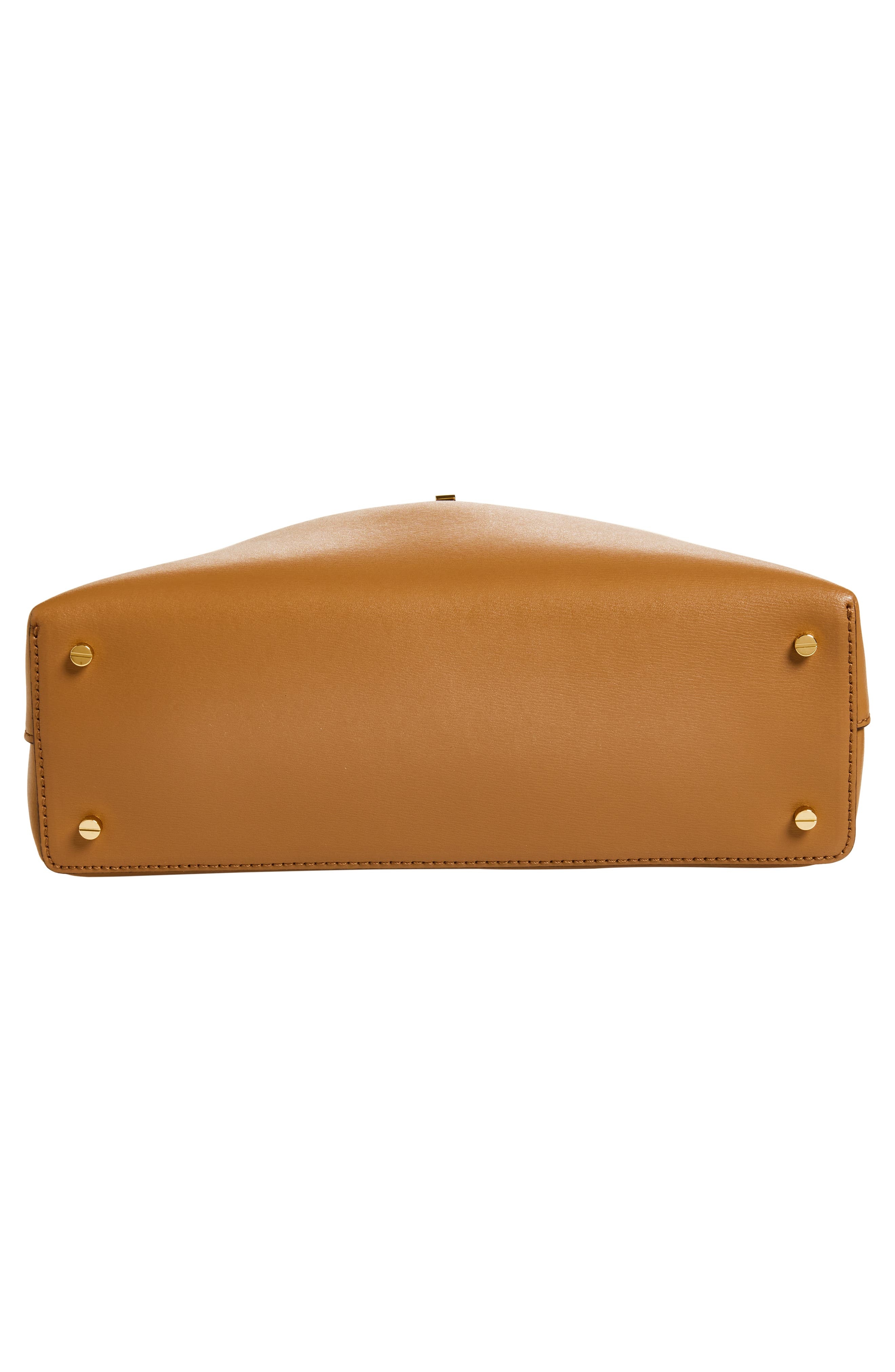 TOTEME Palmellata T-Lock Leather Clutch Crossbody in Camel at Nordstrom - 7