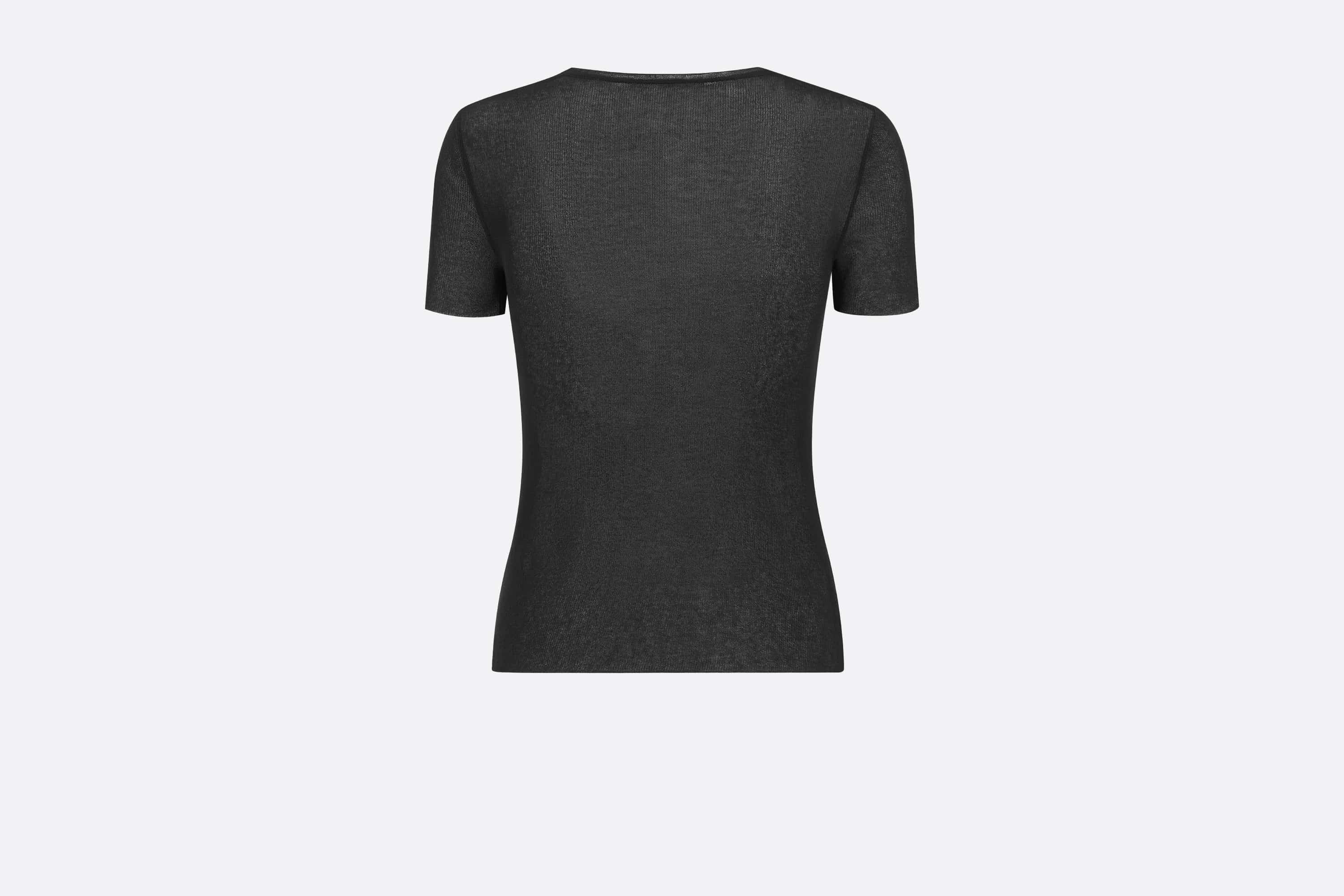 Short-Sleeved Embroidered Sweater - 5