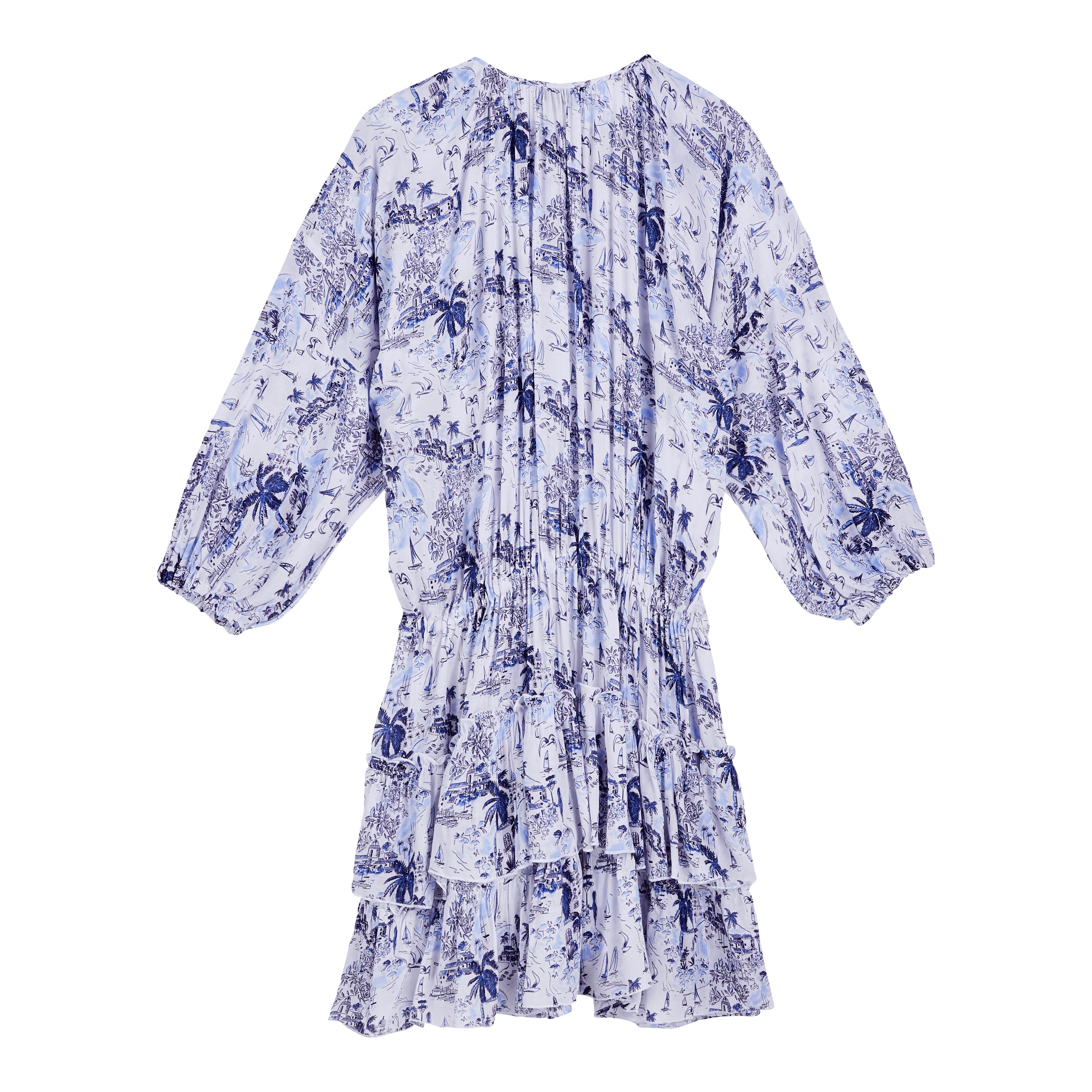 Women Ruffles Cotton Dress Riviera - 2