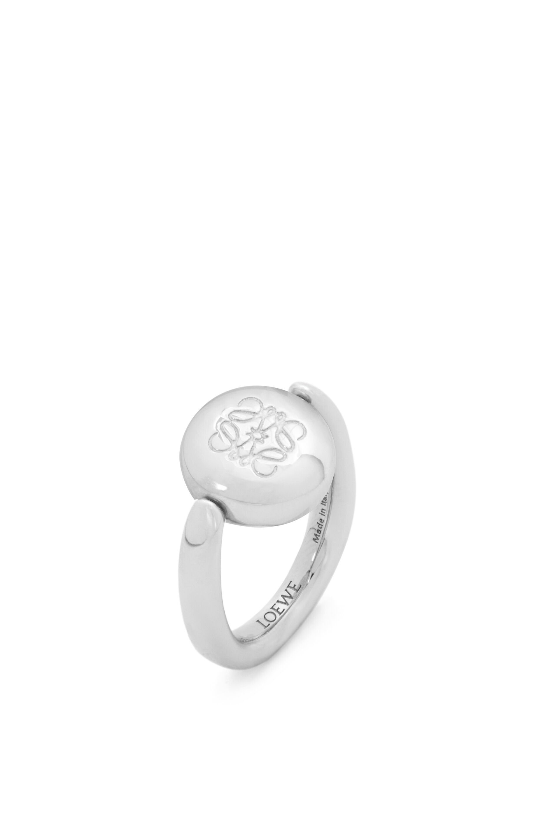 Anagram Pebble ring in sterling silver and crystals - 4
