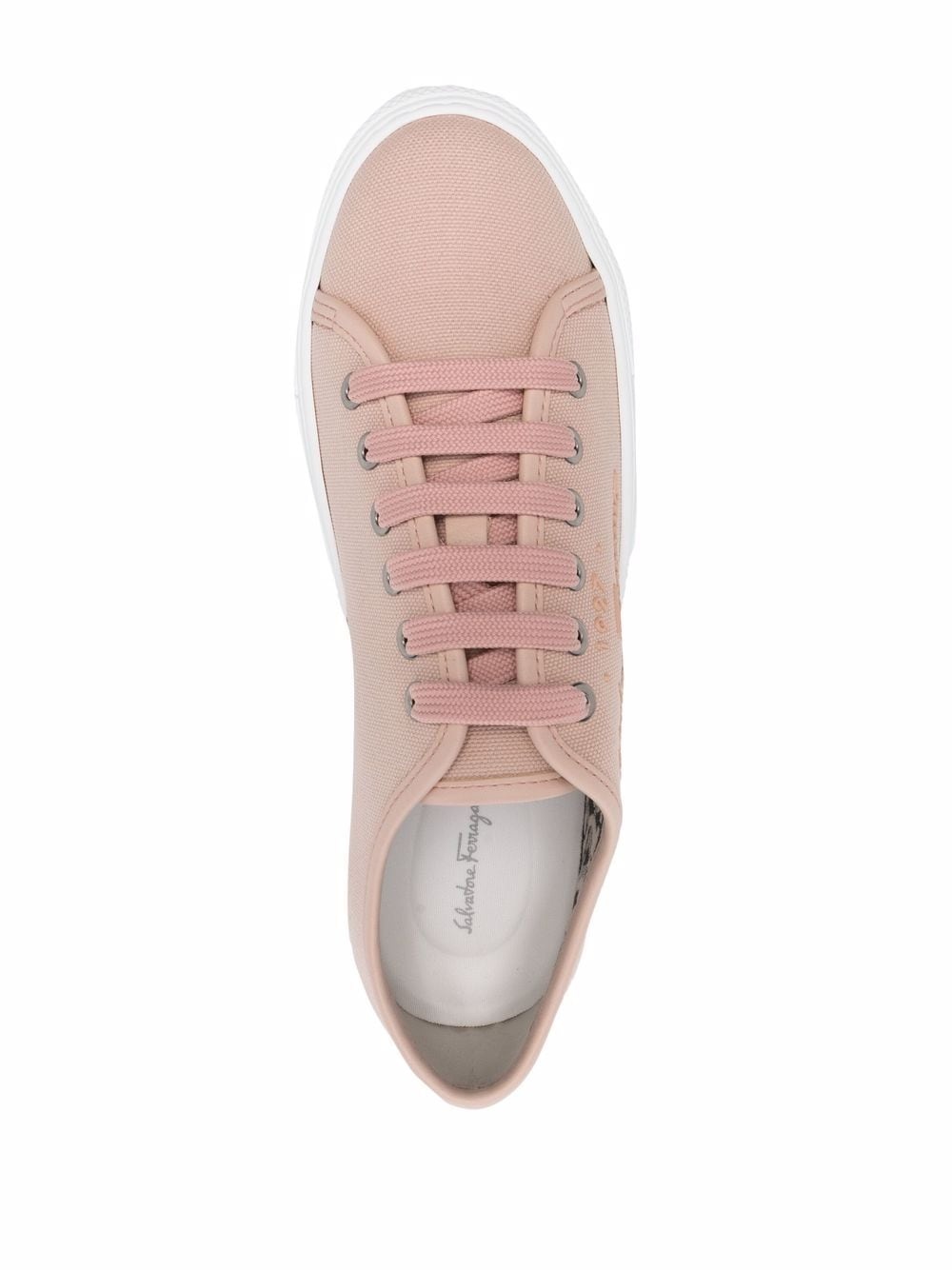 logo-embossed low-top sneakers - 4