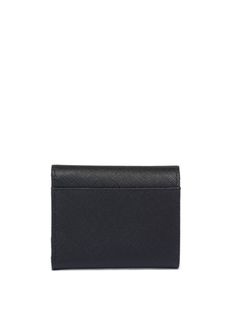 Prada logo-lettering leather wallet outlook