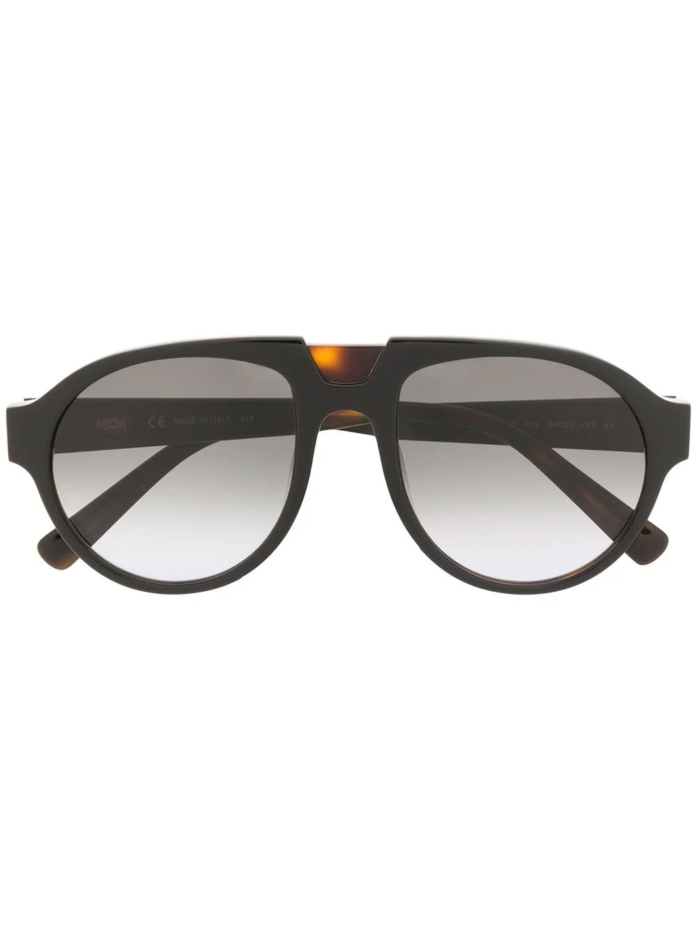 tortoiseshell aviator sunglasses - 1