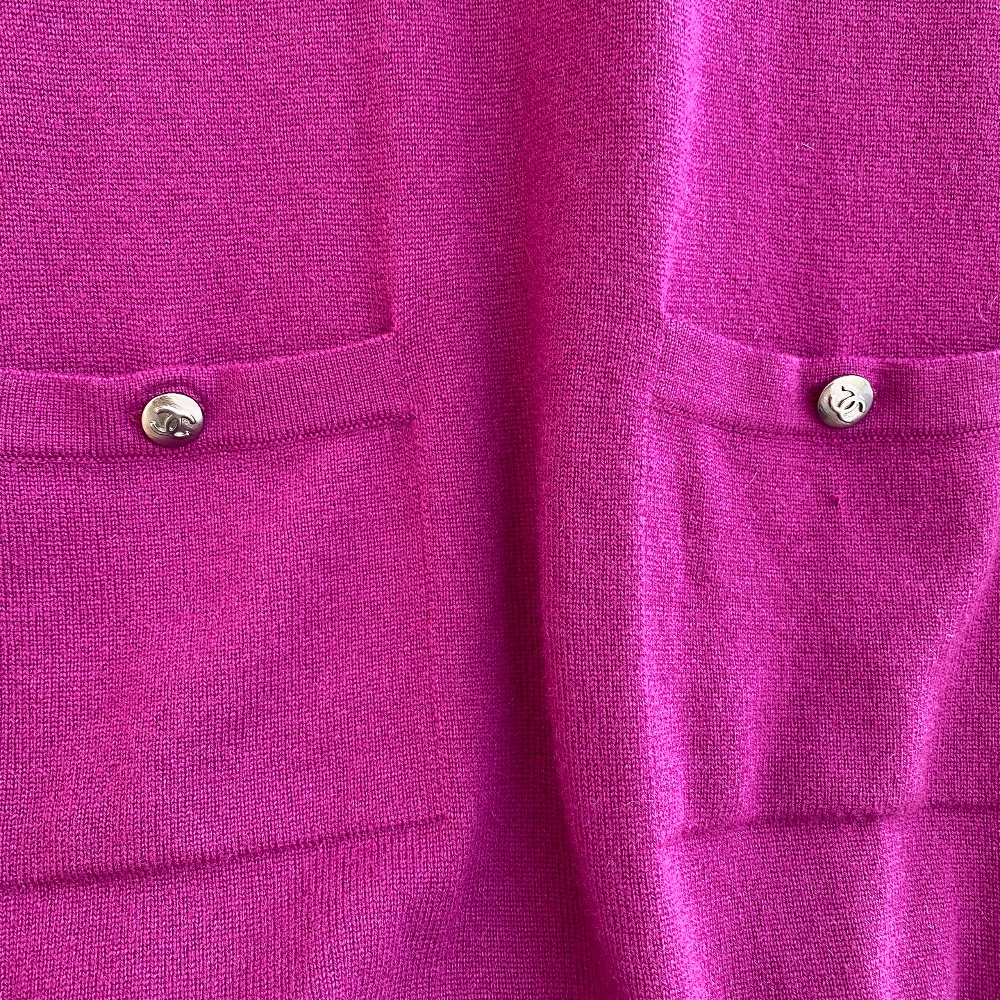 Chanel cashmere short sleeve dress 36 - 5