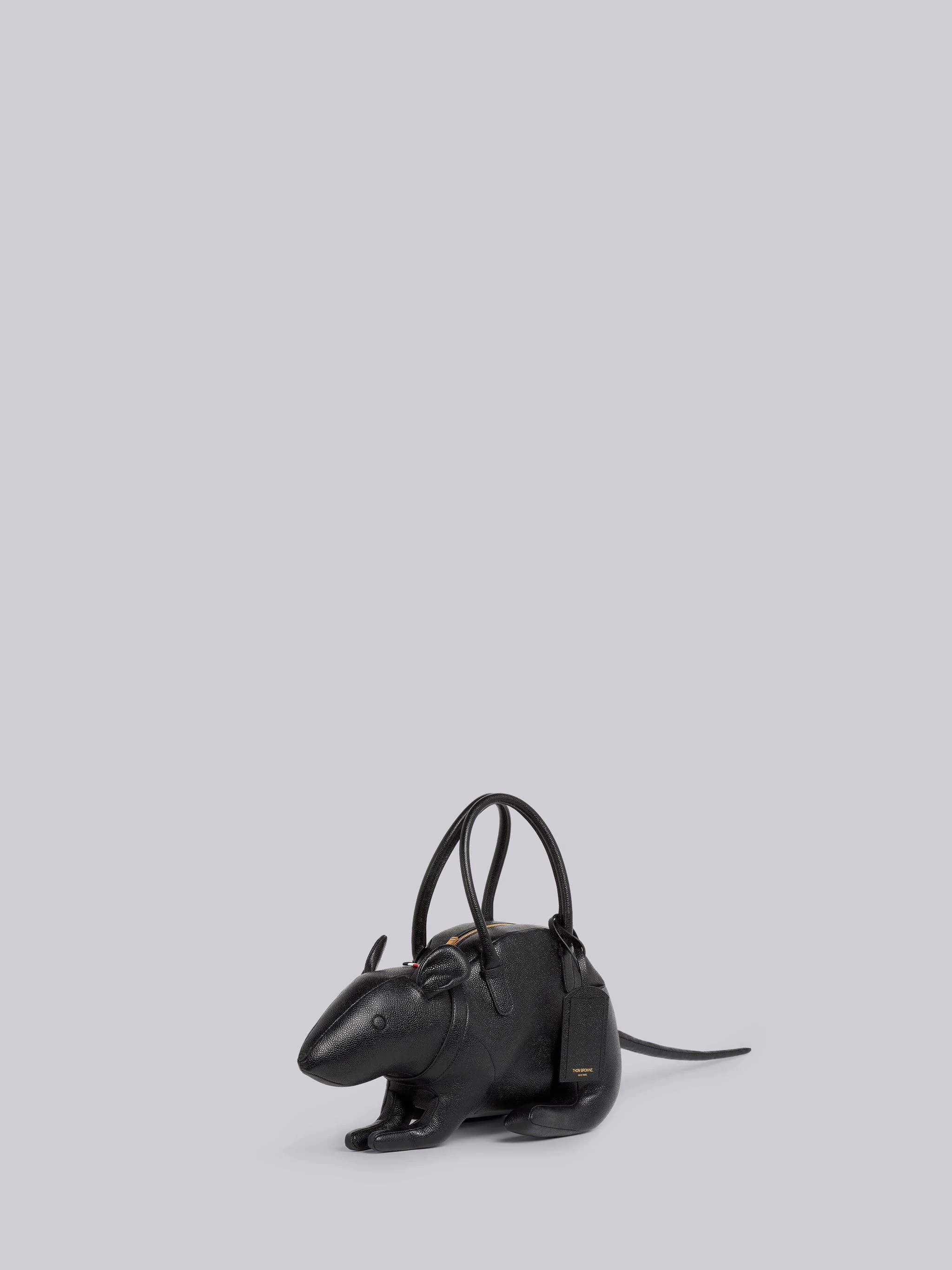 Black Pebbled Calfskin Rat Bag - 3