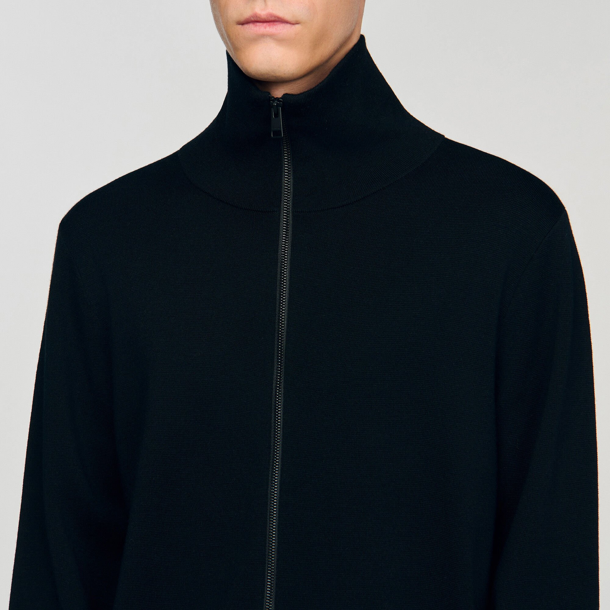 ZIP-UP WOOL CARDIGAN - 3