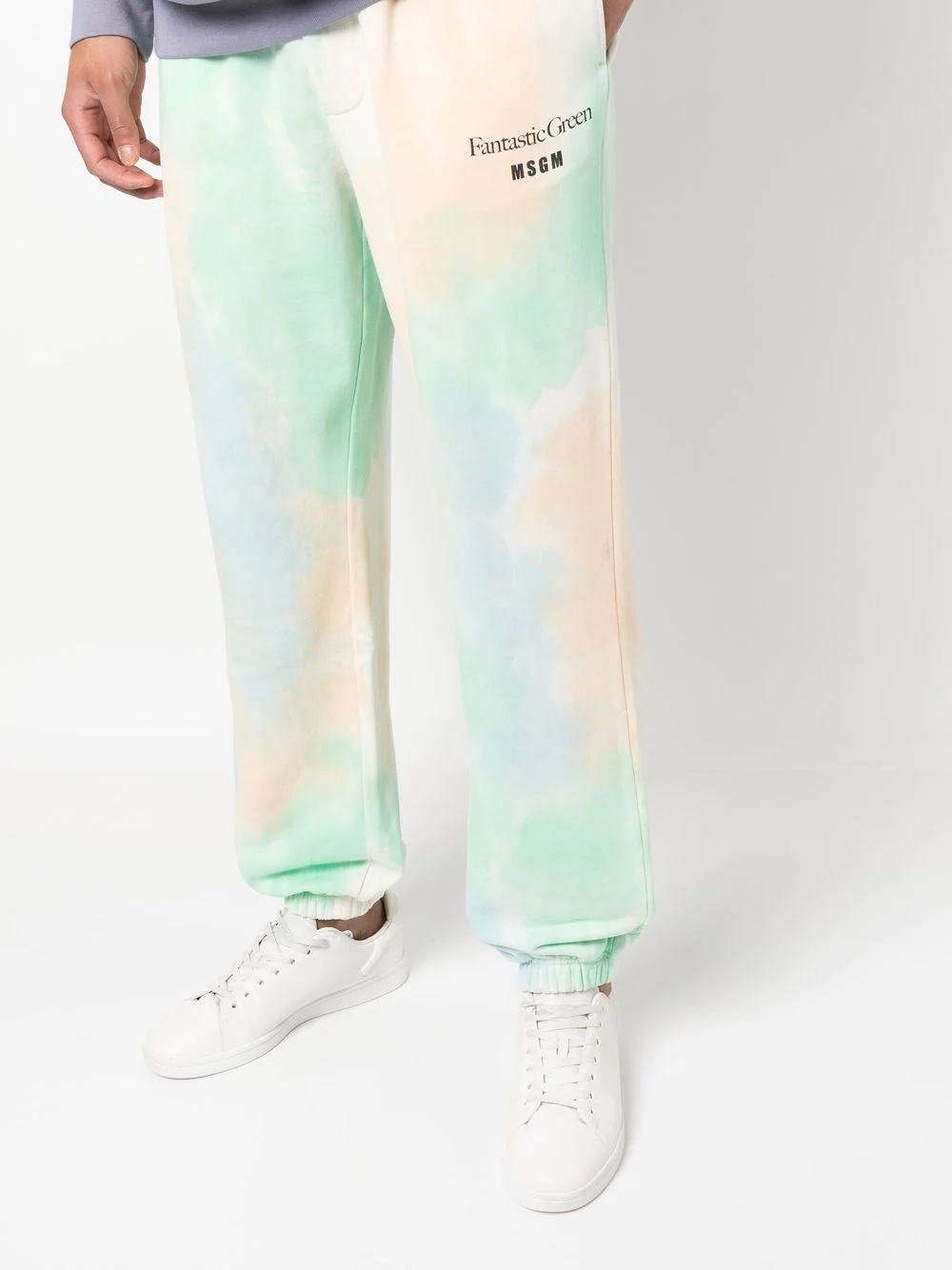 tie-dye logo-print track pants - 5