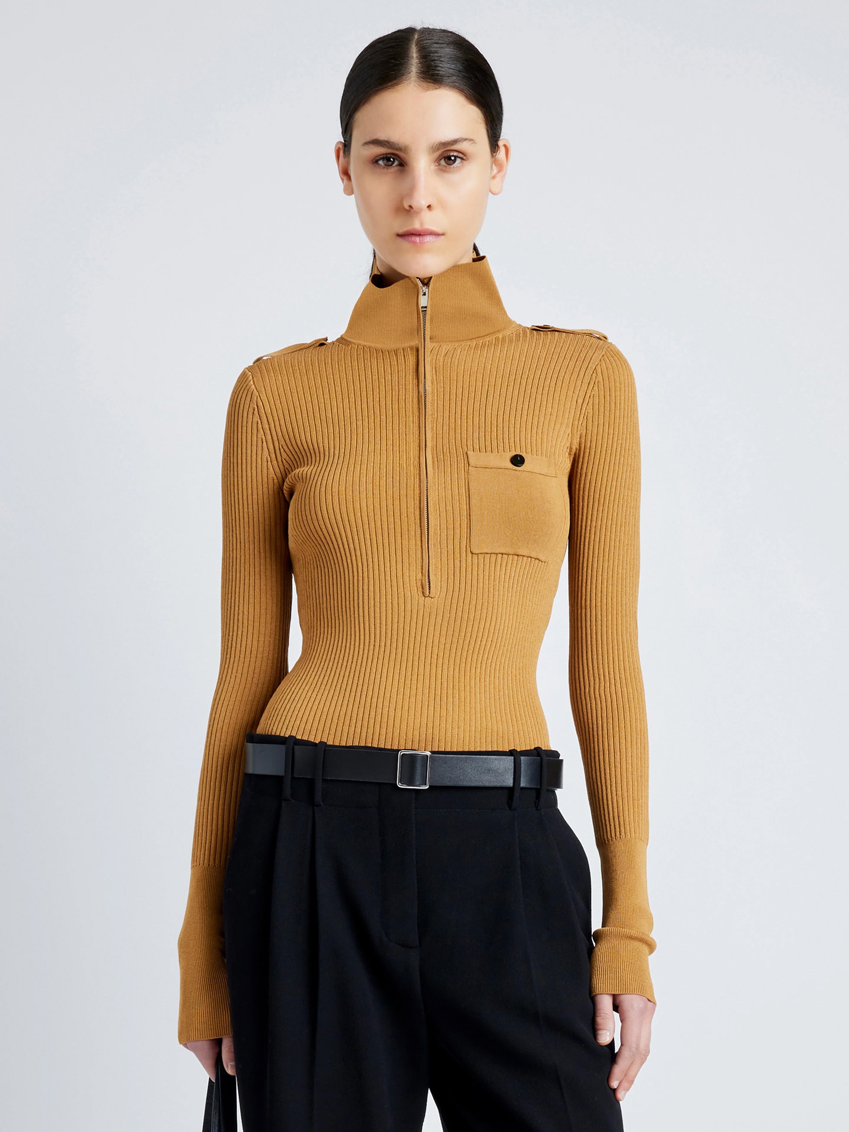 Norah Top in Silk Viscose Knit - 2