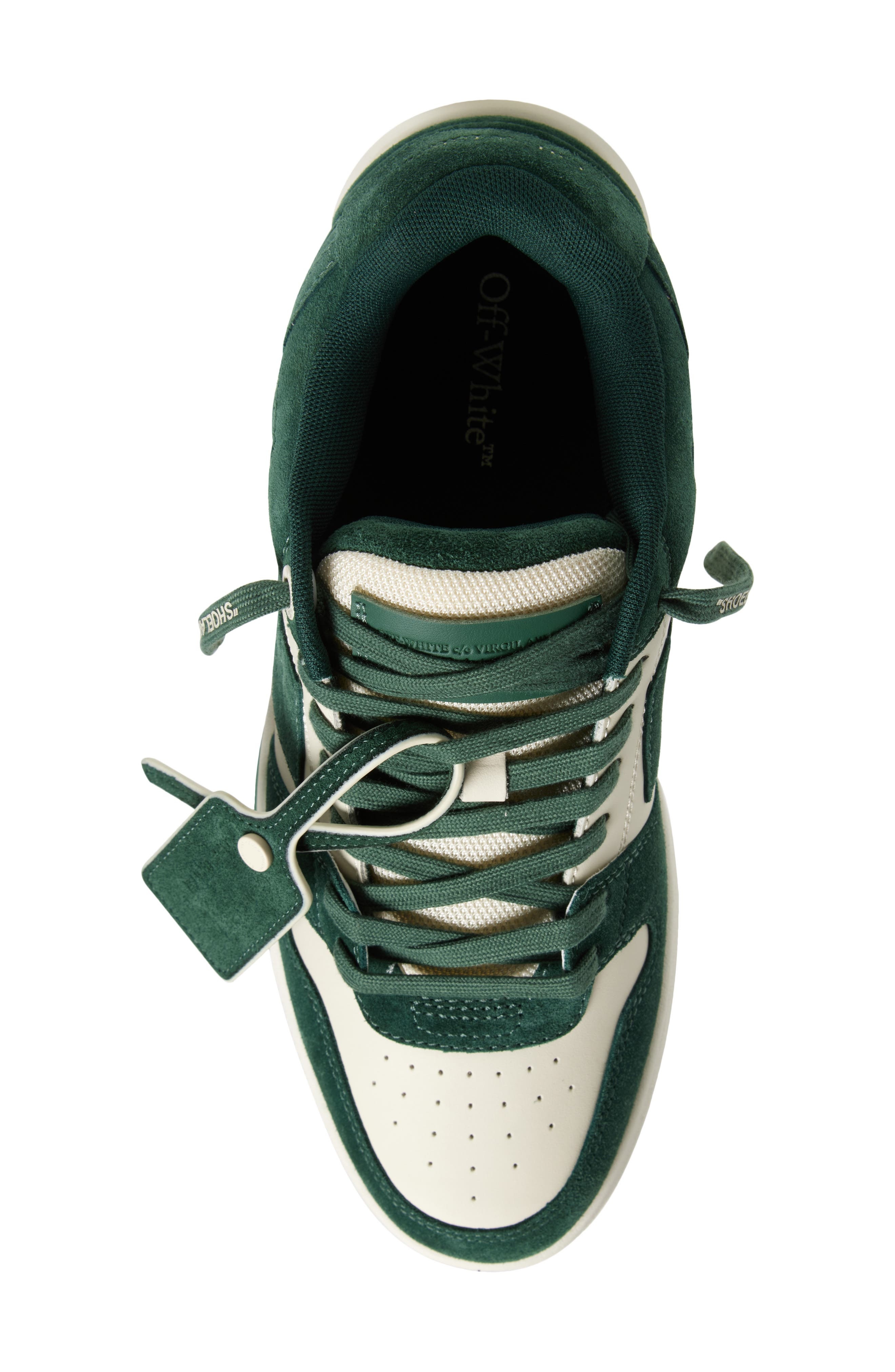 Off-White Out of Office Low Top Sneaker in Jet Green - 5