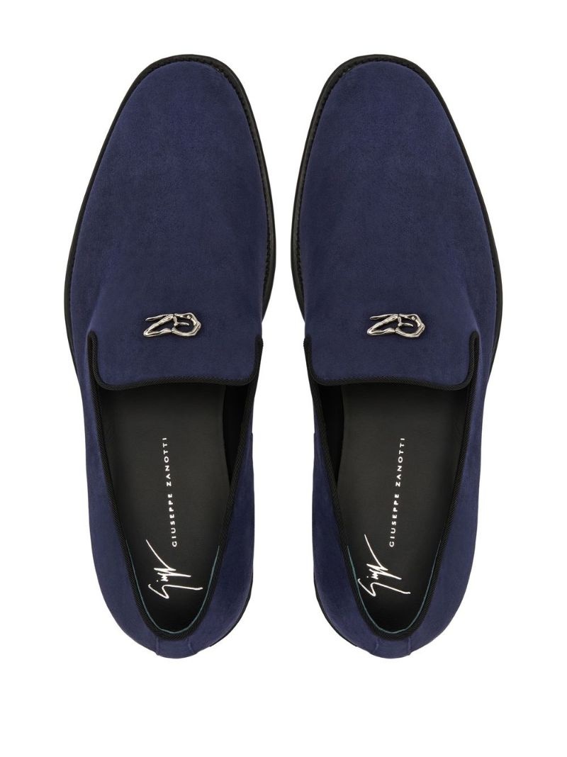 Imrham logo-plaque suede loafers - 8