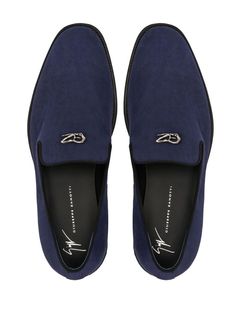 Imrham logo-plaque suede loafers - 4