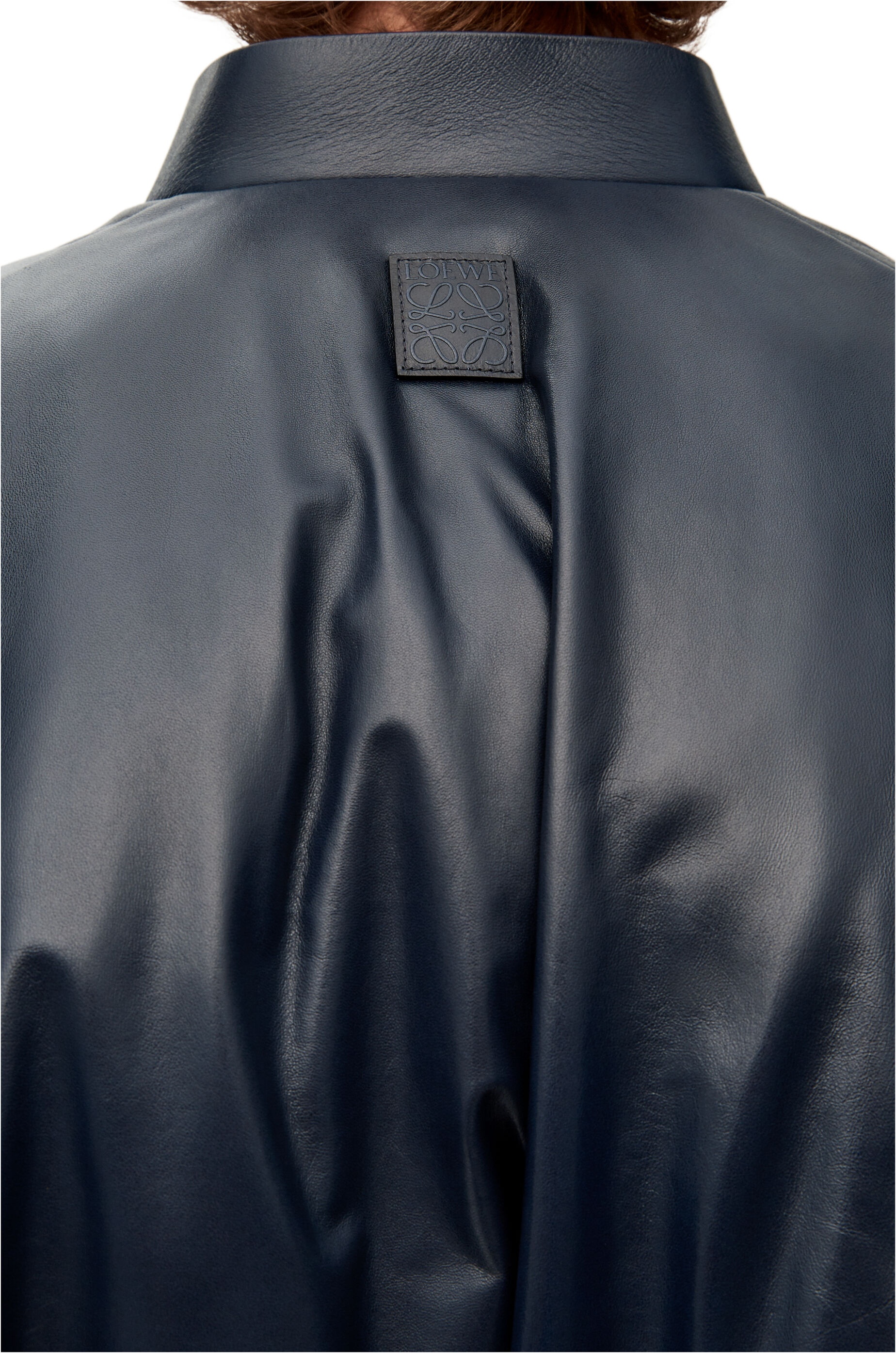 Puffer bomber jacket in nappa - 5