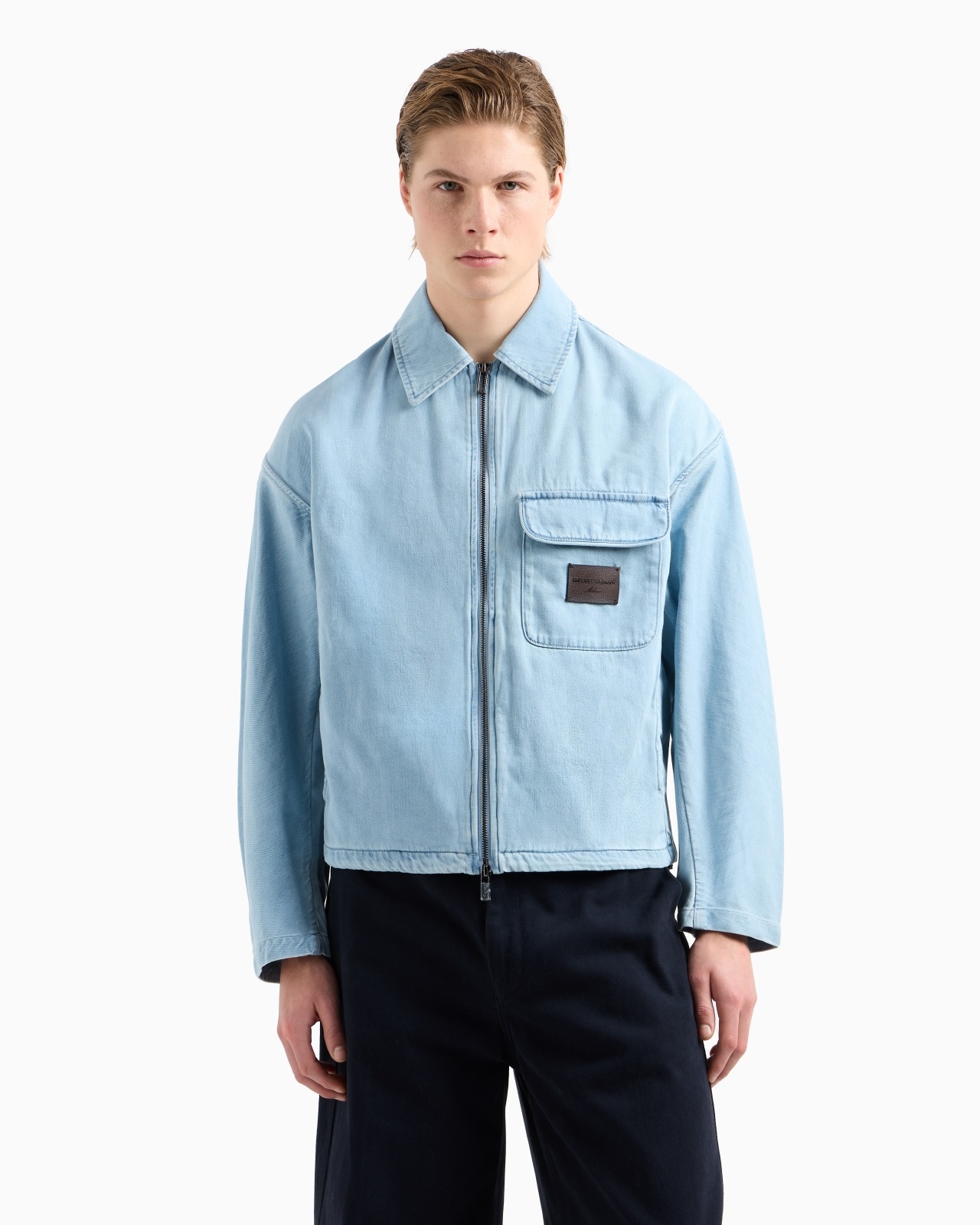 SOFT TOUCH LYOCELL-BLEND DENIM BLOUSON - 4