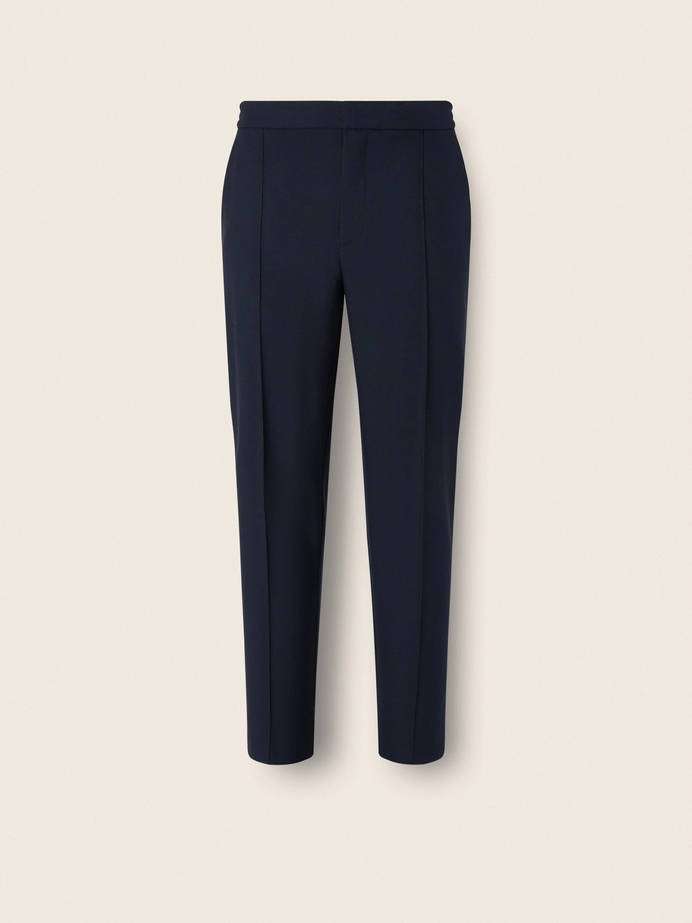 NAVY BLUE WOOL PANTS - 1