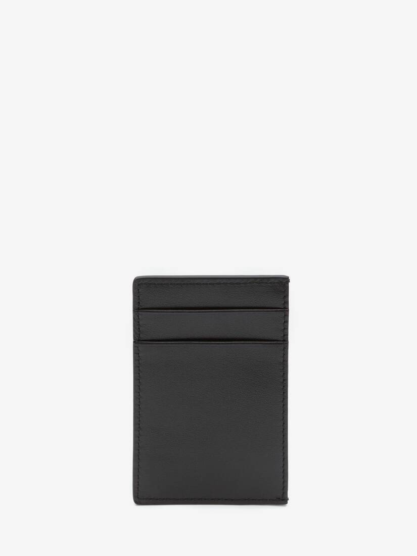 Men's Leather Cardholder in Black - 3