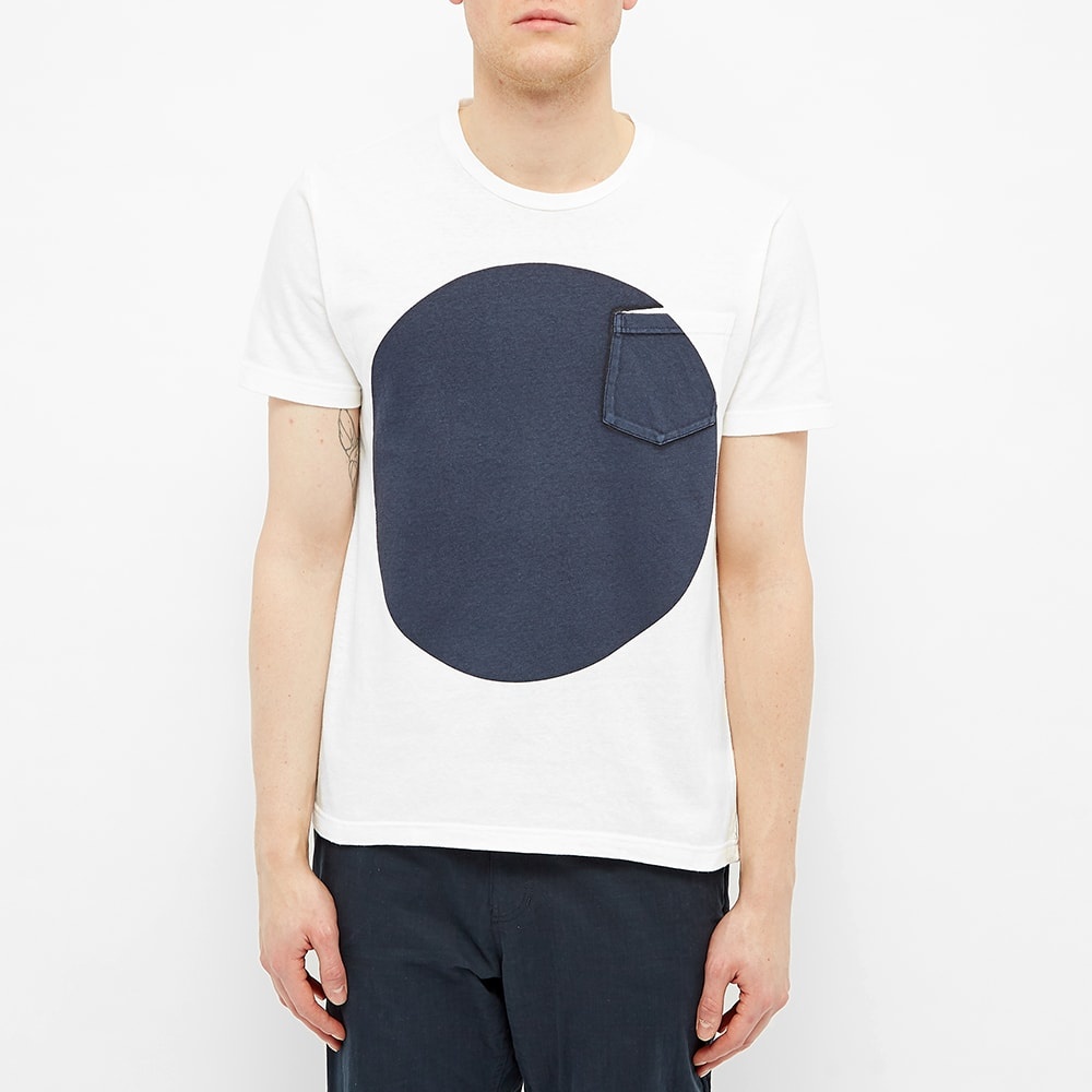 Blue Blue Japan Big Circle Slub Tee - 3