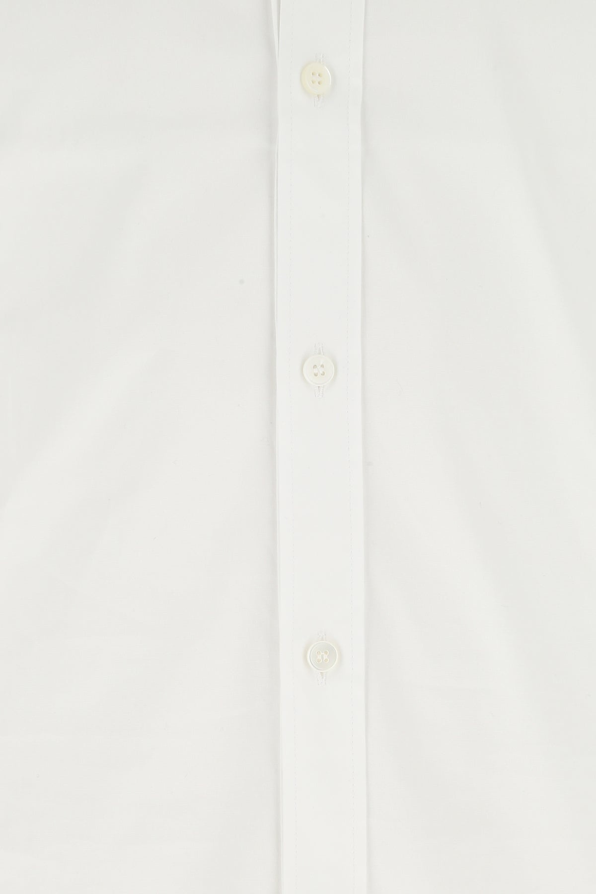 White stretch poplin shirt - 5