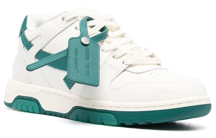 Off-White Out Of Office Low-Top Sneaker 'Green White' OMIA189F22LEA0010155 - 2