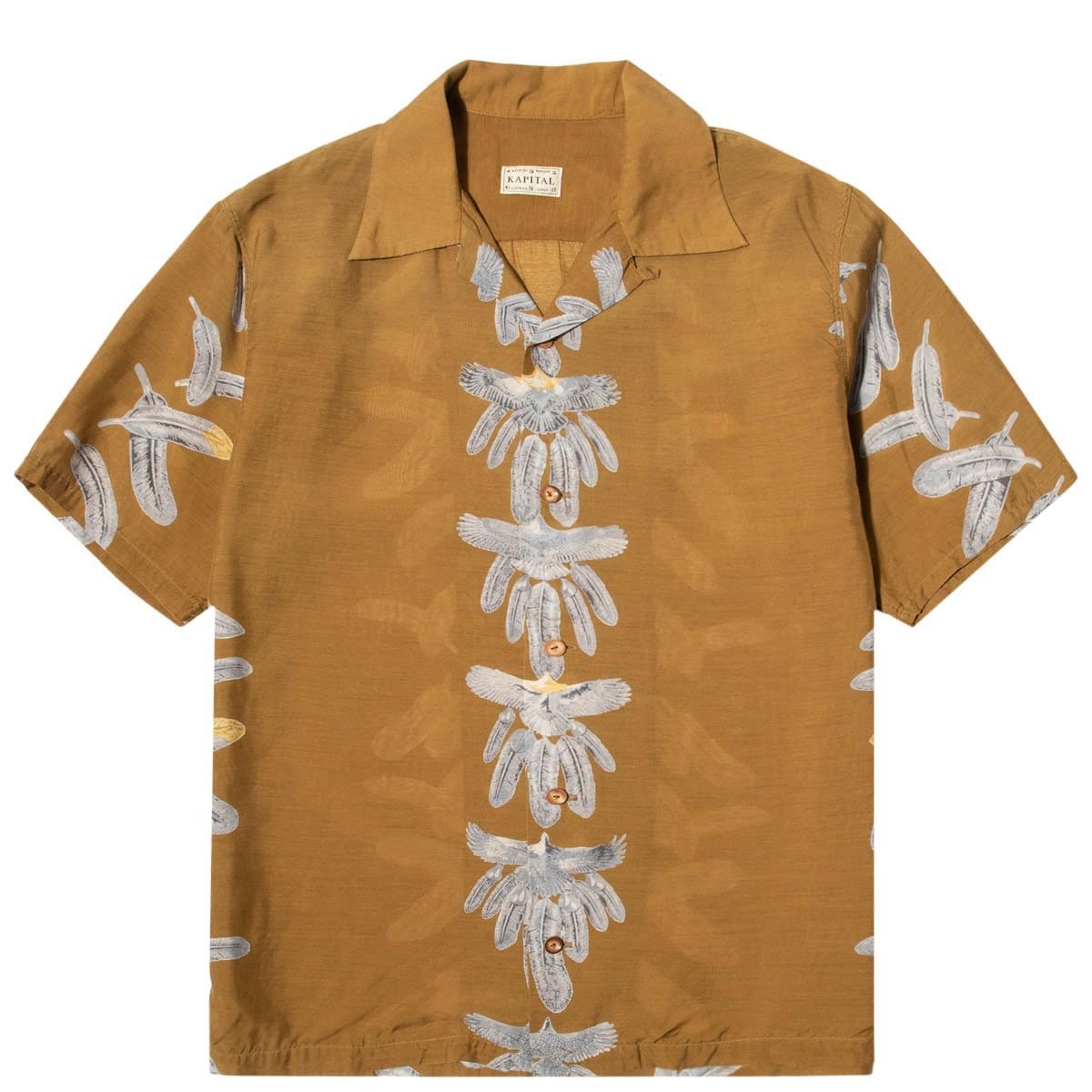 SILK RAYON EAGLE JEWEL ALOHA SHIRT - 1