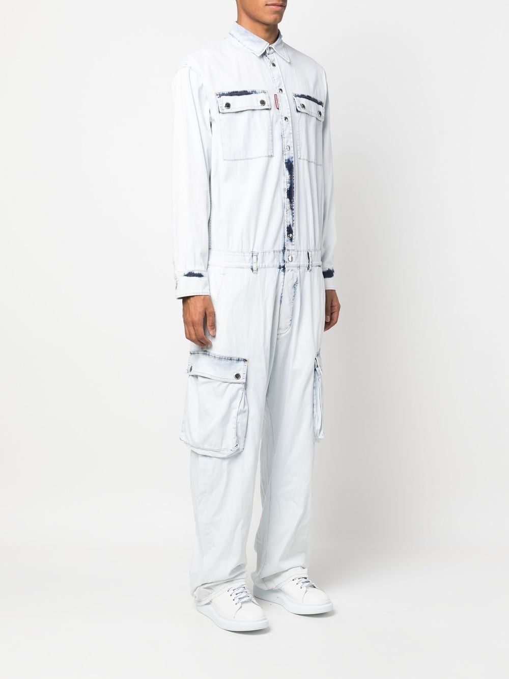 four-pocket denim jumpsuit - 3