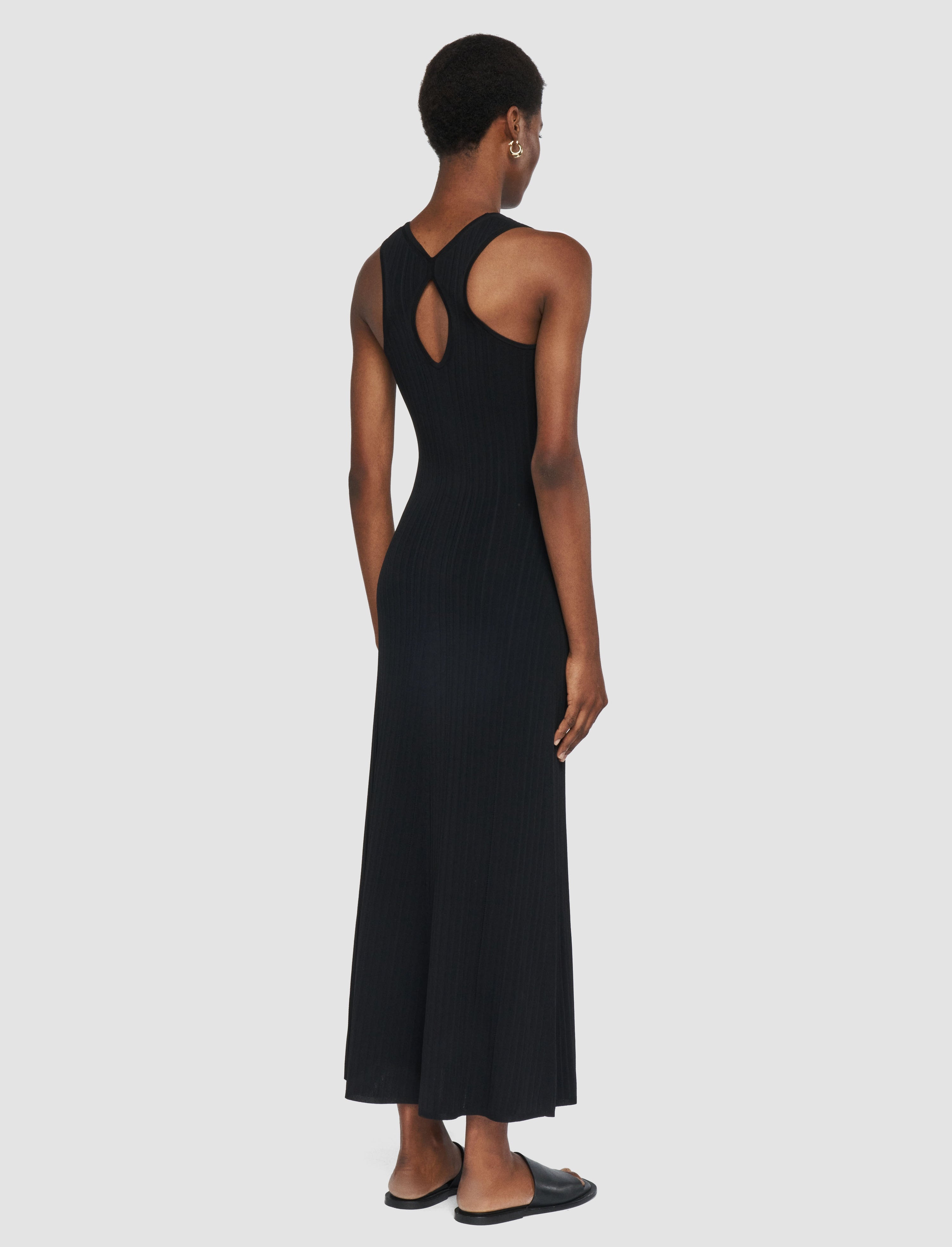 Viscose Rib Knit Dress - 3