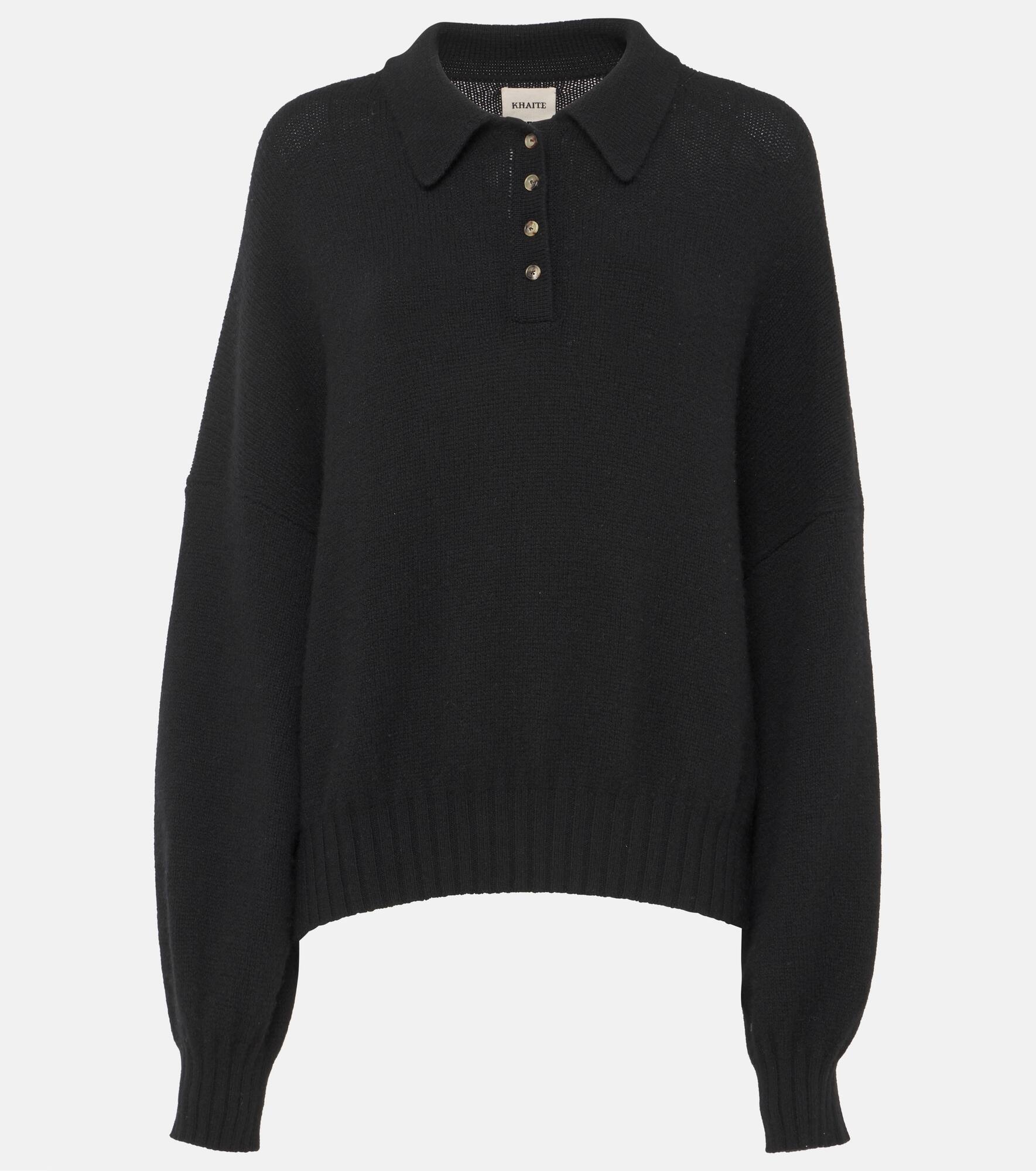 Rene cashmere polo sweater - 1