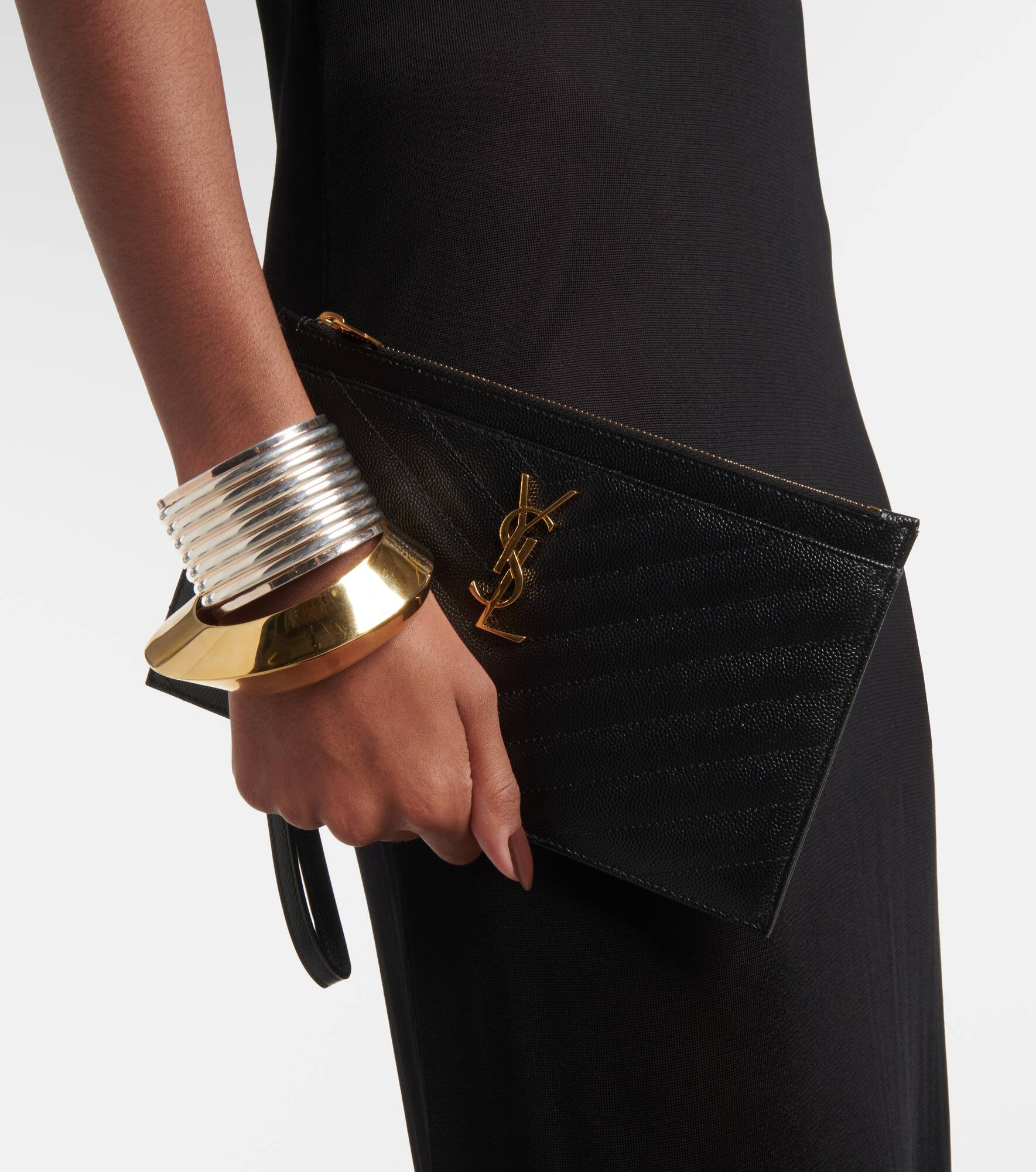 Monogram Large leather pouch - 2