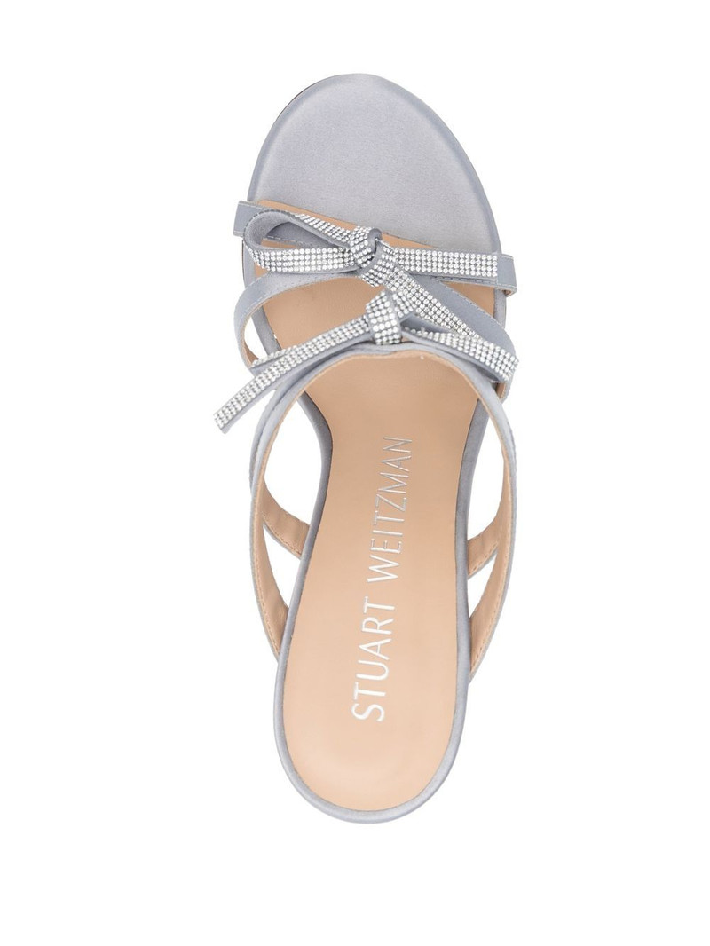bow-detail slip-on 100mm sandals 4