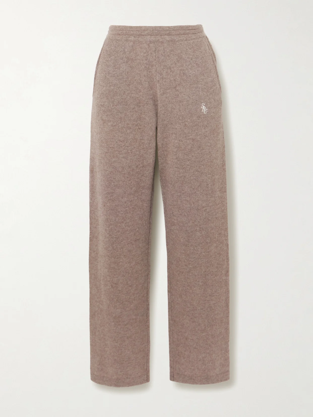 Src Embroidered Cashmere And Wool-blend Pants - 1