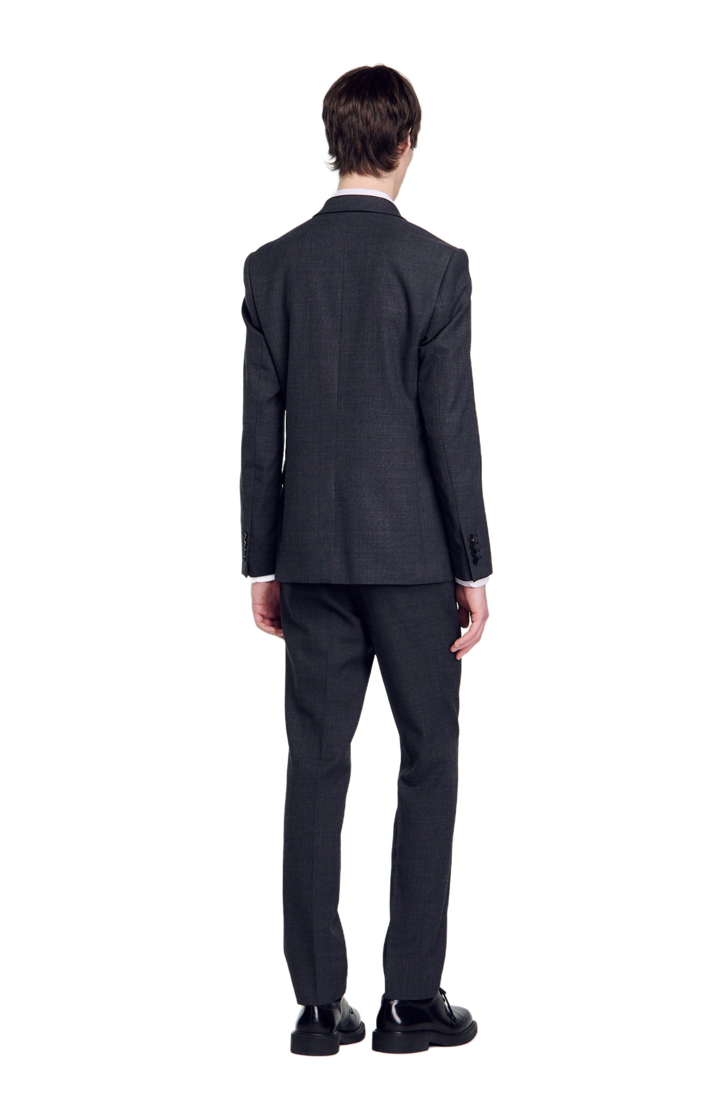 SANDRO Wool suit jacket in Mocked Grey at Nordstrom - 2